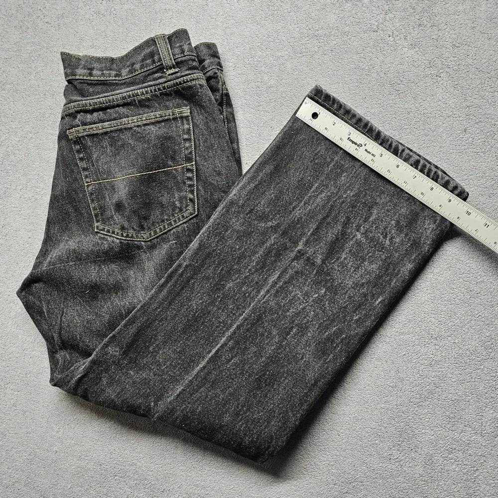 Faded Glory Jeans Mens 40x32‎ Gray Denim Relaxed Fit Straight Leg Streetwear